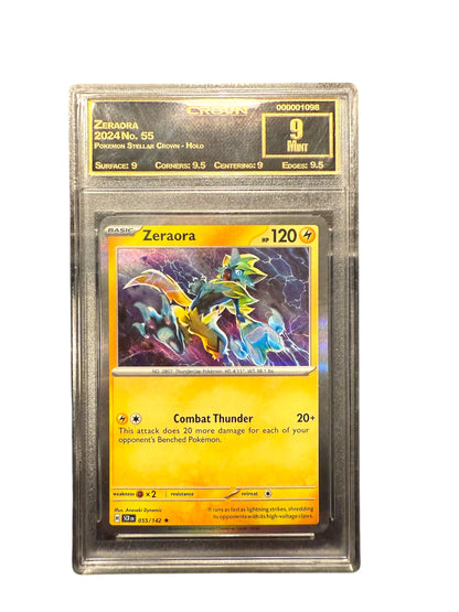 Zeraora Pokemon card GRADED 9