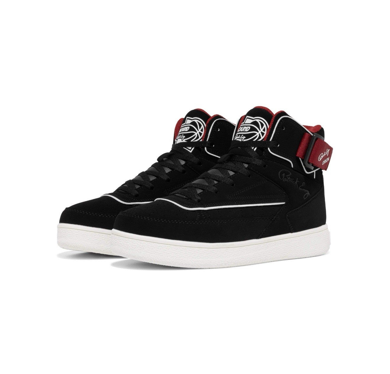 Ewing Men's Orion Strap [ Black/Red/White ] Basketball Shoes - 1RBE003-016