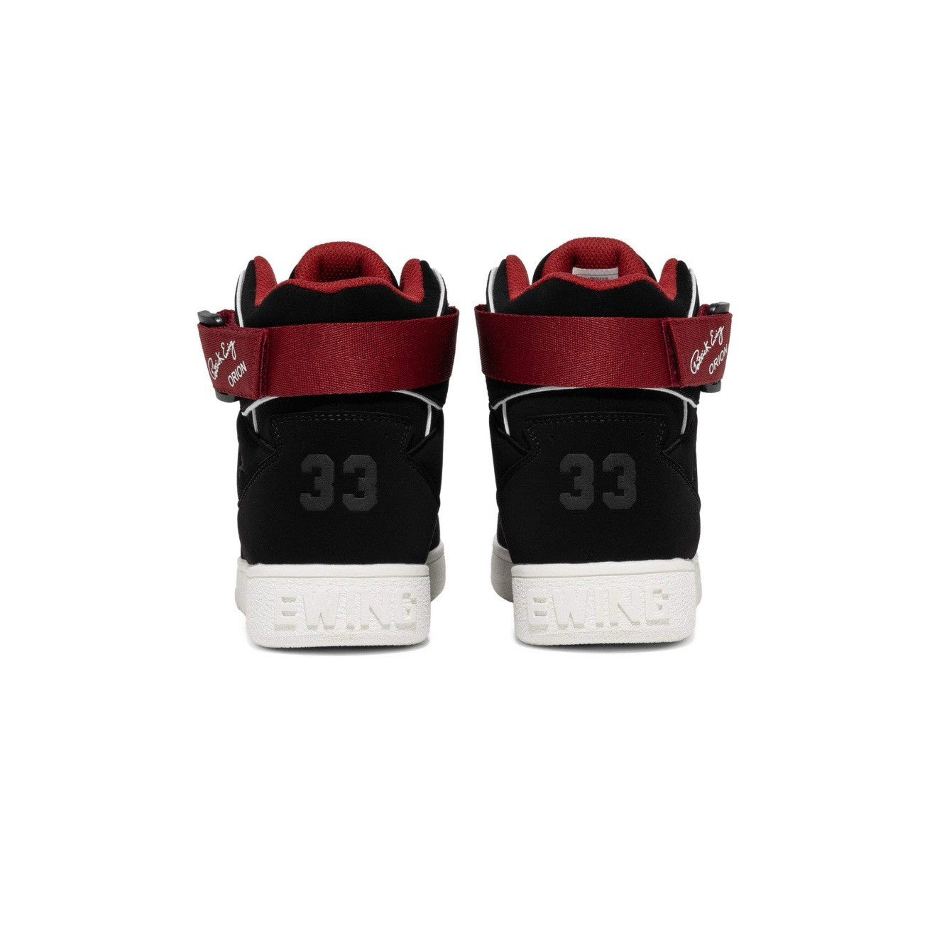 Ewing Men's Orion Strap [ Black/Red/White ] Basketball Shoes - 1RBE003-016
