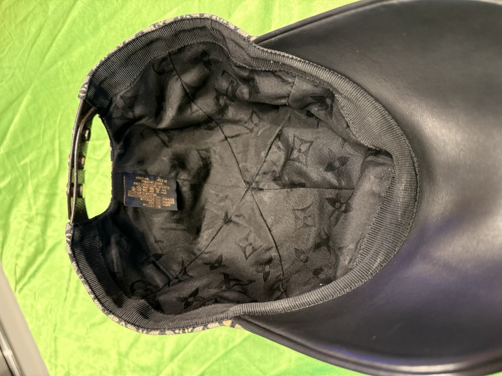 Louis Vuitton MP2900 Baseball Cap Size M 54cm Head Circumference 7cm Brim Black