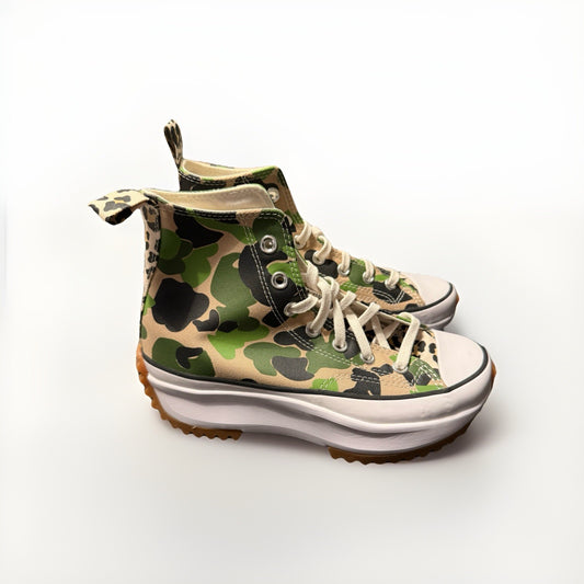 Size 5M 6.5W - Converse Run Star Hike High Archive Print Camo