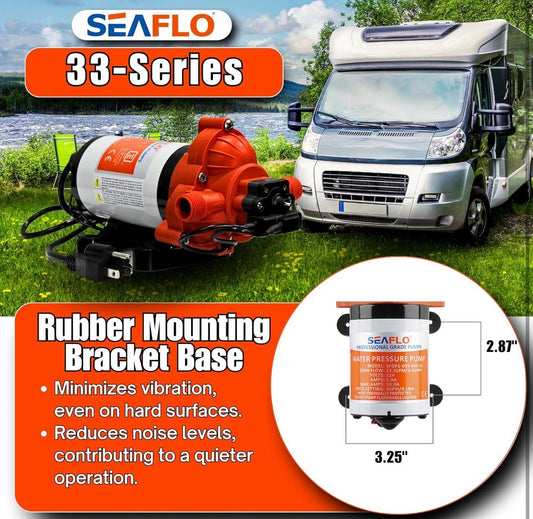 SEAFLO Water Pressure 12-V 3.0 GPM 33 Series Automatic Demand Diaphragm Pump