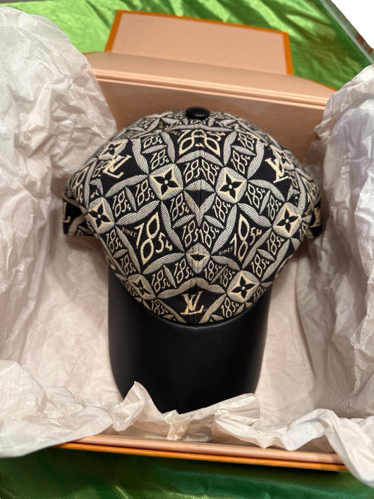 Louis Vuitton MP2900 Baseball Cap Size M 54cm Head Circumference 7cm Brim Black